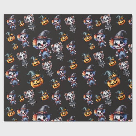 Niedlich Halloween Geschenkpapier (Flach)