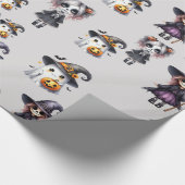 Niedlich Halloween Geschenkpapier (Ecke)