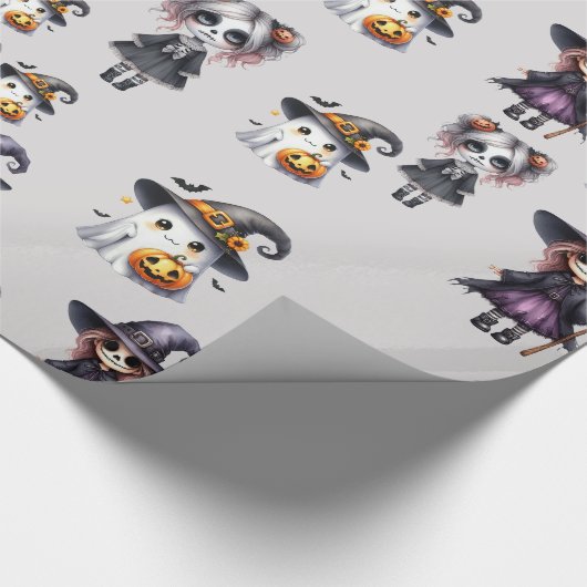 Niedlich Halloween Geschenkpapier (Ecke)