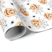 Niedlich Halloween Geschenkpapier (Rolleneckpunkt)