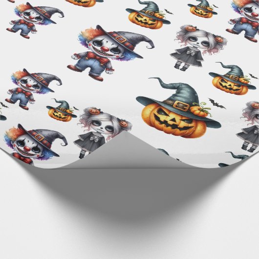 Niedlich Halloween Geschenkpapier (Ecke)