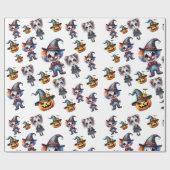 Niedlich Halloween Geschenkpapier (Flach)