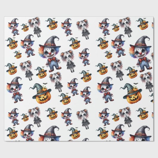 Niedlich Halloween Geschenkpapier (Flach)