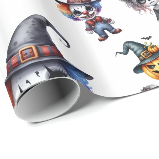 Niedlich Halloween Geschenkpapier (Rolleneckpunkt)