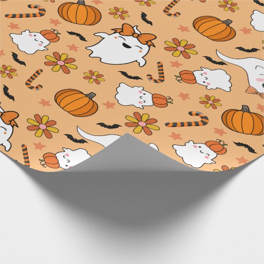 Niedlich Halloween Geschenkpapier (Ecke)
