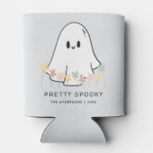 Niedlich Halloween Ghost Floral Dosenkühler (Rückseite)