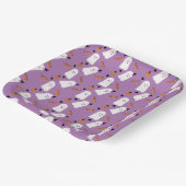 Niedlich Halloween Ghost Ghoul Orange Lila Confett Pappteller (Gewinkelt)