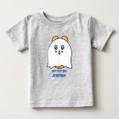 Niedlich Halloween Ghost Little Boo Baby T-shirt (Vorderseite)