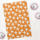 Niedlich Halloween Ghost Orange Geschirrtuch