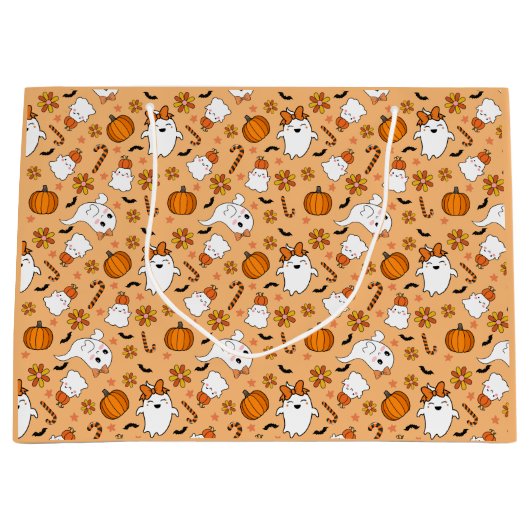 Niedlich Halloween Große Geschenktüte (Vorderseite)