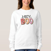 Niedlich Halloween Hey Boo Sweatshirt (Vorderseite)