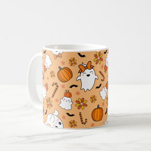Niedlich Halloween Kaffeetasse (Vorderseite Links)