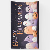 Niedlich Halloween Kawaii Ghost Banner (Vertikal)