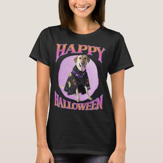 Niedlich Halloween Labrador T-Shirt (Vorderseite)
