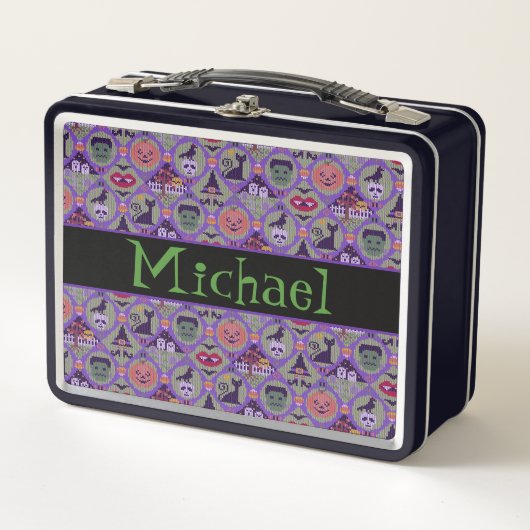 Niedlich Halloween Metall Brotdose (Vorderseite)