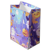 Niedlich Halloween Mittlere Geschenktüte (Vorderseite Schrägansicht)