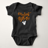 Niedlich Halloween My First Boo Ghost Baby Strampler (Vorderseite)