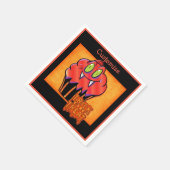 Niedlich Halloween Orange Vampire Cupcake Napkins Serviette (Ecke)