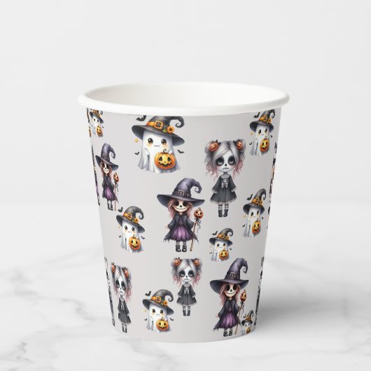 Niedlich Halloween Pappbecher (Vorderseite)