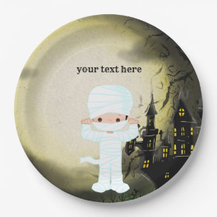 Niedlich Halloween-Party Mummy Pappteller