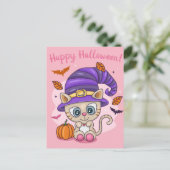 Niedlich Halloween Postkarte (Stehend Vorderseite)