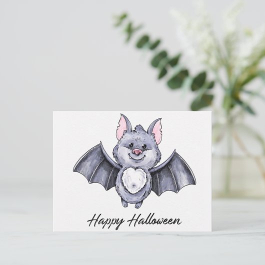 Niedlich Halloween Postkarte (Stehend Vorderseite)