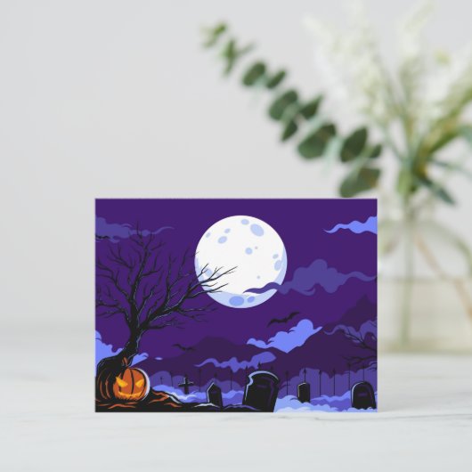 Niedlich Halloween Postkarte (Stehend Vorderseite)