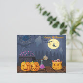 Niedlich Halloween Postkarte (Stehend Vorderseite)