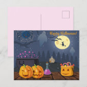 Niedlich Halloween Postkarte (Vorne/Hinten)