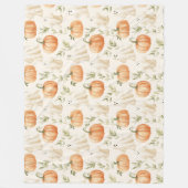 Niedlich Halloween Pumpkin Ghost Fleecedecke (Vorderseite)