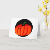 Niedlich Halloween Pumpkin Karte (Gelbe Blume)