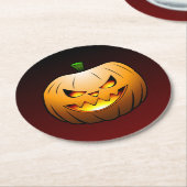 Niedlich Halloween Pumpkin Runder Pappuntersetzer (Angewinkelt)