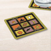 Niedlich Halloween Rechteckiger Pappuntersetzer (angewinkelt)