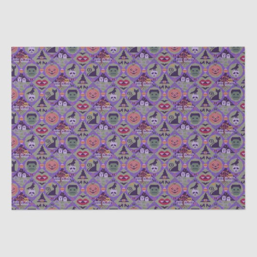 Niedlich Halloween Seidenpapier (Vorderseite)