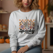 Niedlich Halloween Spooky Vibes Sweatshirt