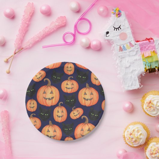 Niedlich Halloween Themed Pappteller (Party)