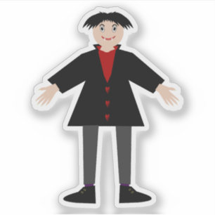 Niedlich Halloween Vampire Aufkleber