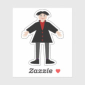 Niedlich Halloween Vampire Aufkleber (Blatt)