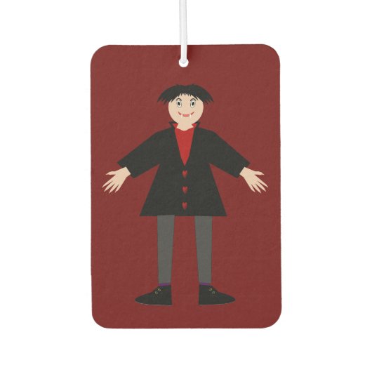 Niedlich Halloween Vampire Autolufterfrischer (Vorderseite)
