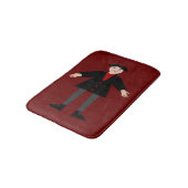 Niedlich Halloween Vampire Badematte (Schrägansicht)