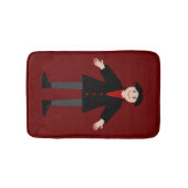 Niedlich Halloween Vampire Badematte (Vorderseite)