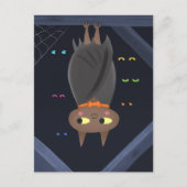 Niedlich Halloween Vampire Bat Postkarte (Vorderseite)