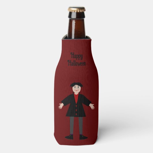 Niedlich Halloween Vampire Custom Flaschenkühler (Flaschenvorderseite)