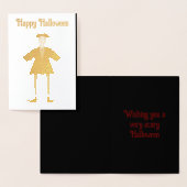 Niedlich Halloween Vampire Custom Folienkarte (Anzeige)