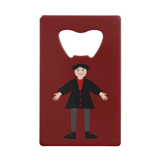 Niedlich Halloween Vampire Custom Geldbeutel Flaschenöffner (Vorderseite)