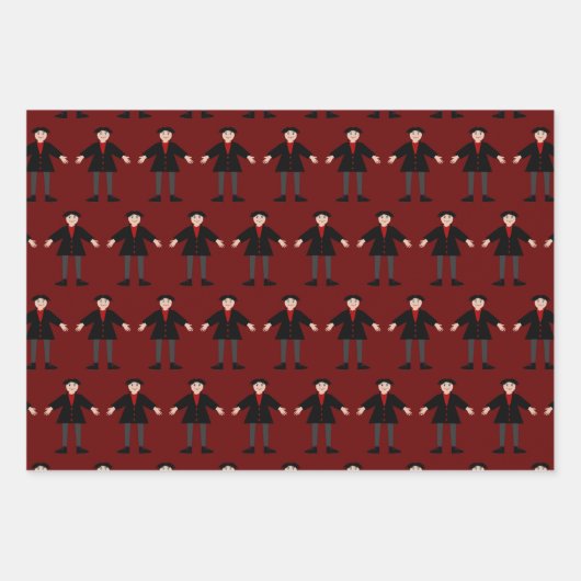 Niedlich Halloween Vampire Custom Geschenkpapier Set (Vorderseite 3)