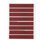 Niedlich Halloween Vampire Custom Rundum-Adressaufkleber (Bogen)