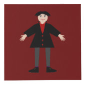 Niedlich Halloween Vampire Custom Würfel (Vorderseite)