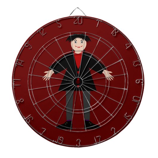 Niedlich Halloween Vampire Dartscheibe (vorne)