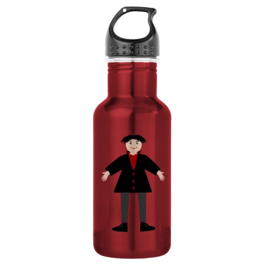 Niedlich Halloween Vampire Edelstahlflasche (Vorderseite)